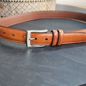 Men's Tan Leather Belt 34